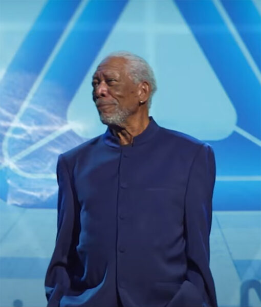 Morgan Freeman, 57 Seconds 2023 Anton Burrell Coat
