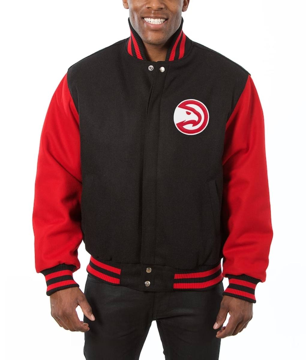 ATL Hawks Black and Red Jacket (1)