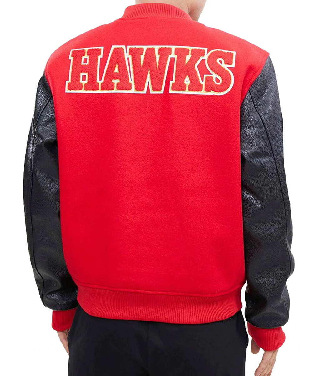 ATL Hawks Red and Black Jacket (3)