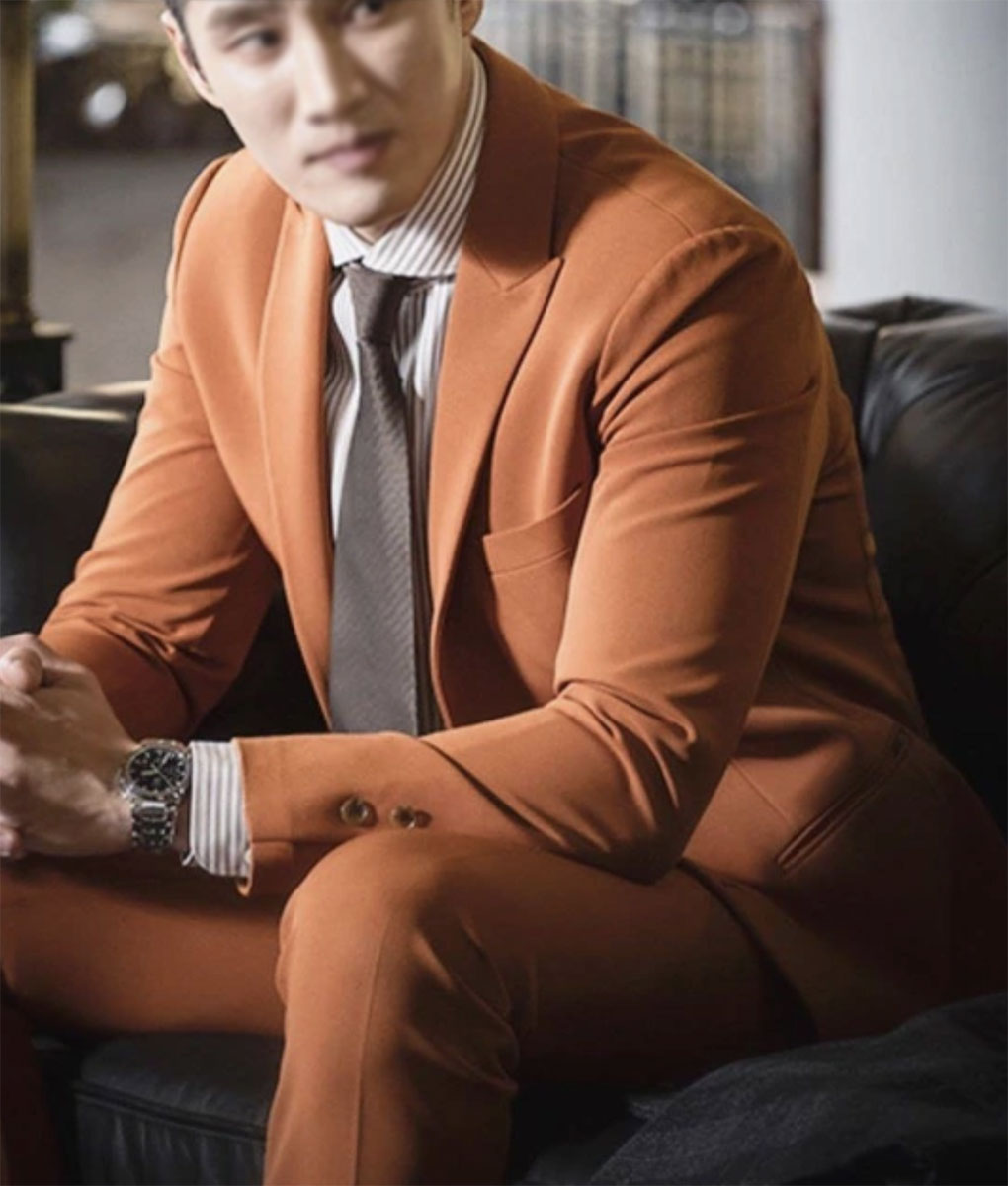 Ahn Bo Hyun Orange Blazer (2)