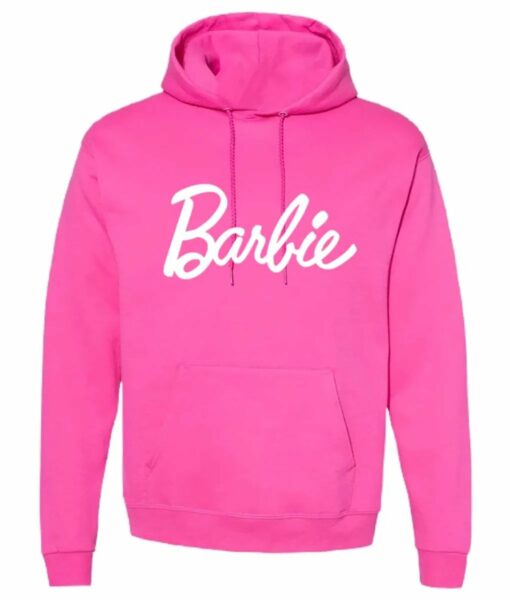 Barbie 2023 Pink Pullover Hoodie