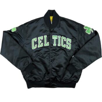 Boston Celtics Starter Black Bomber Jacket