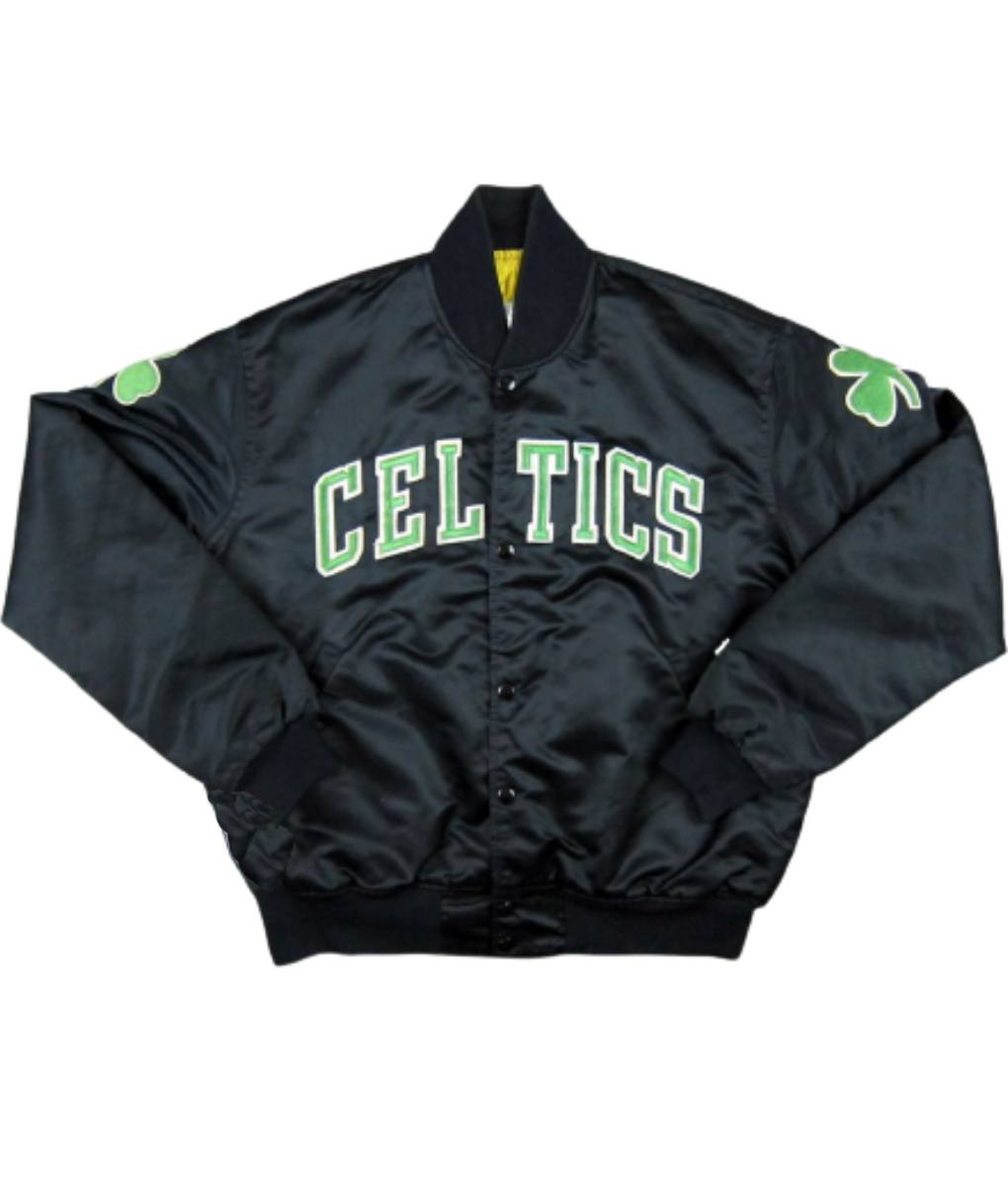 Boston Celtics Black Bomber Jacket (2)
