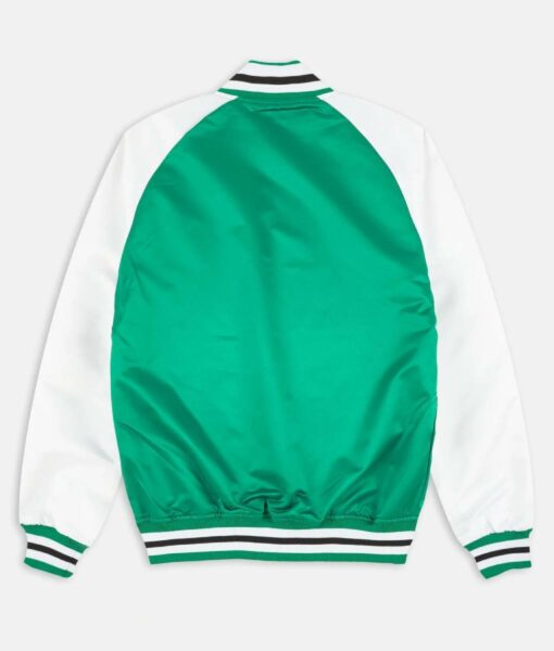 Prime Time Boston Celtics Green and White Jacket