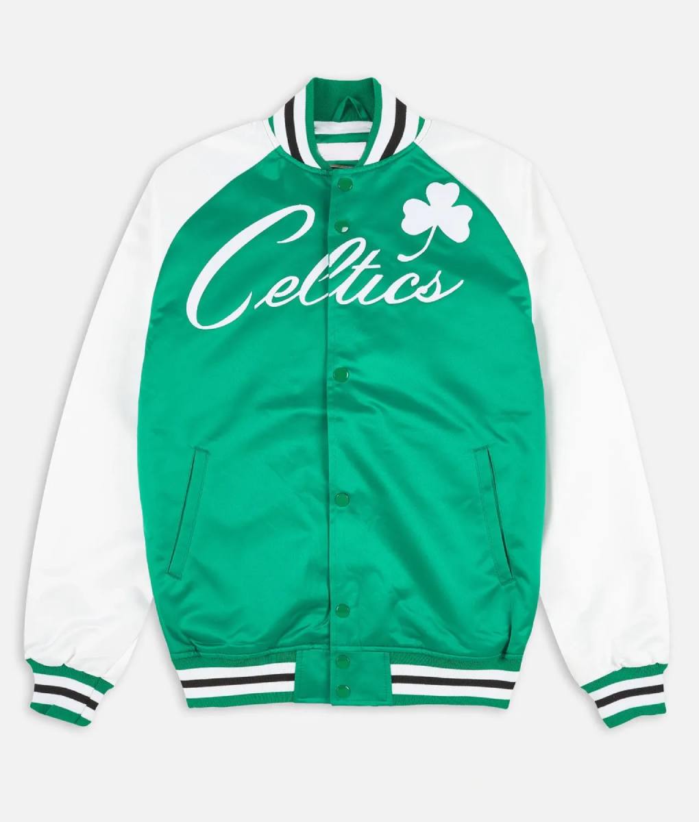 Boston Celtics Green and White Jacket (4)