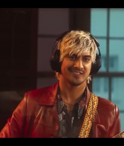Choose Love Avan Jogia Real Leather Red Jacket
