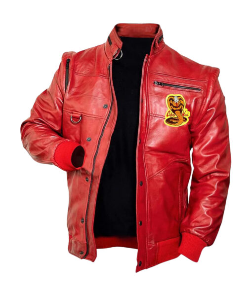 Cobra Kai Red Biker Jacket