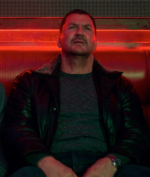 Rise of the Footsoldier: Vengeance Craig Fairbrass Fur Leather Black Jacket