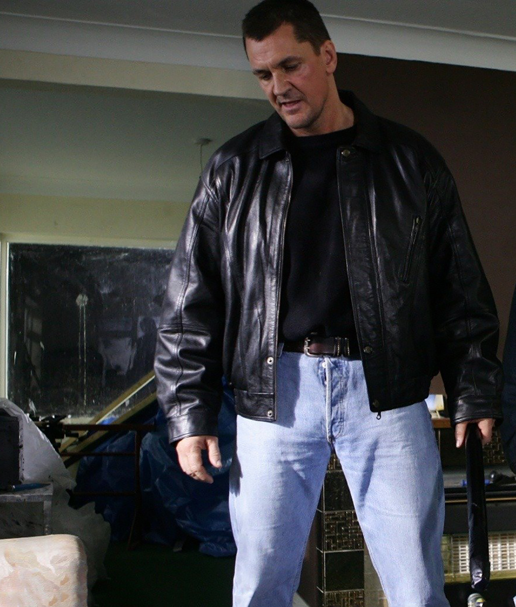 Craig Fairbrass Black Leather Jacket