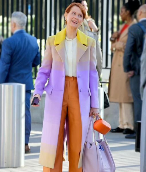 Miranda Hobbes And Just Like That S02 Cynthia Nixon Colorful Coat