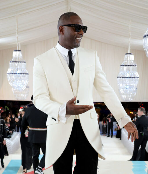 Idris Elba Met Gala 2023 White Tailcoat