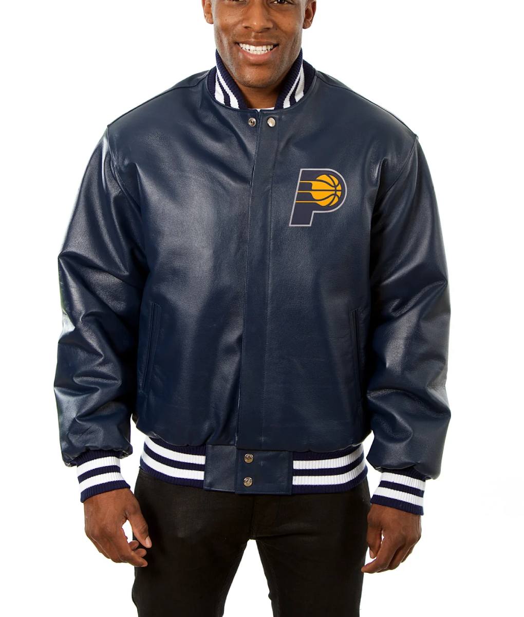 Indiana Pacers Navy Blue Varsity Jacket (2)