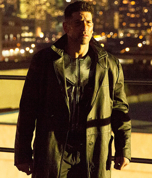 Frank Castle The Punisher Jon Bernthal Leather Trench Coat