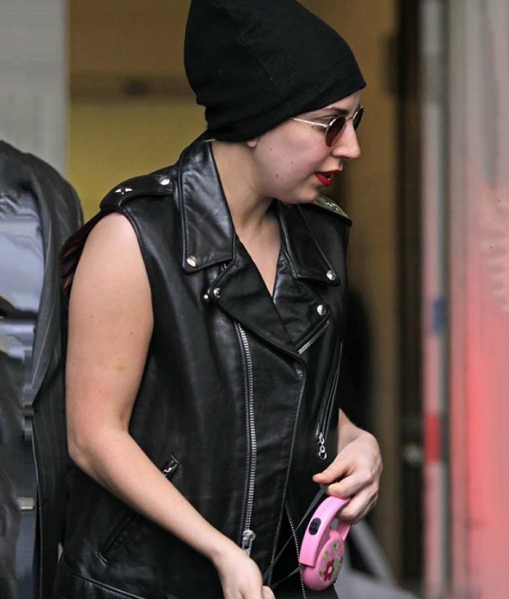 Lady Gaga Leather Vest