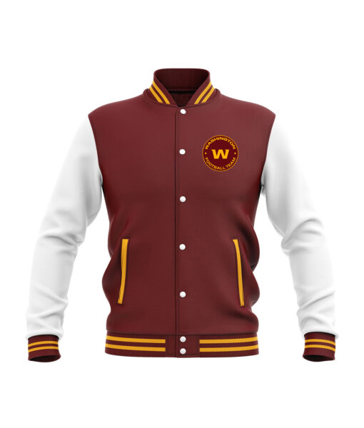 Washington Football Team Maroon Letterman Varsity Jacket