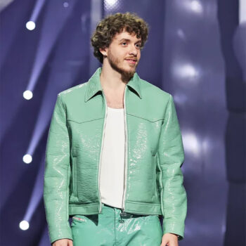 MTV Show Jack Harlow Sea Green Faux Leather Jacket