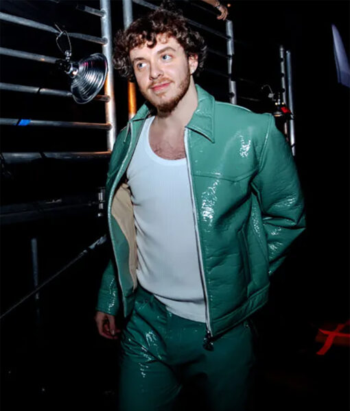 MTV Show Jack Harlow Green Faux Leather Jacket