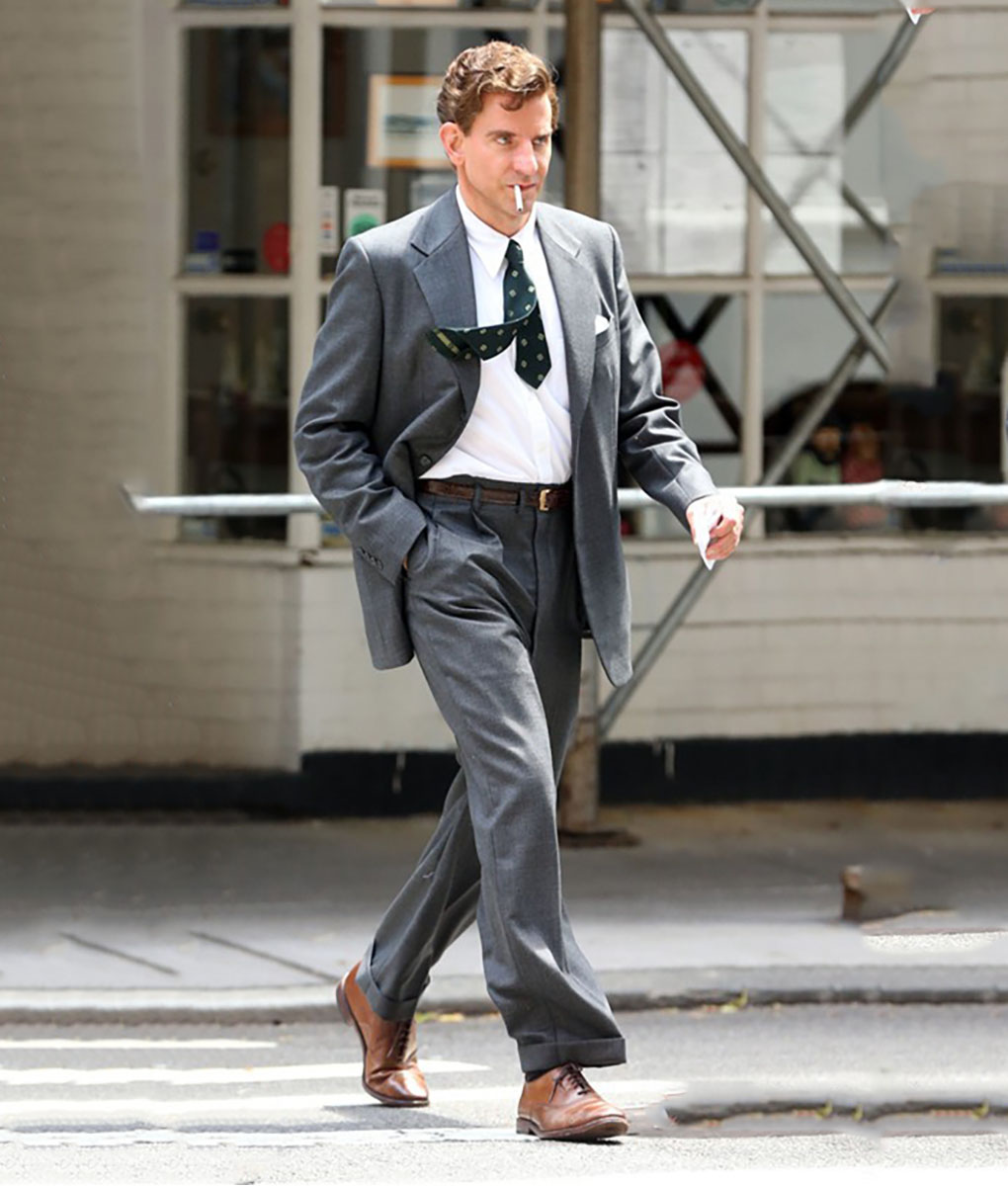 Maestro Bradley Cooper Grey Suit (4)