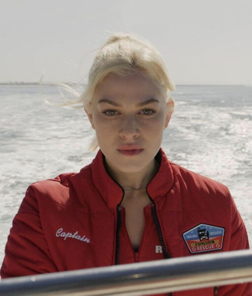 Jackie R. Jacobson Red Malibu Rescue the Next Wave Jacket