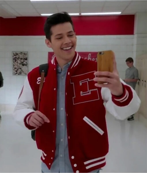 Matt Cornett High School Musical EJ Red Letterman Jacket