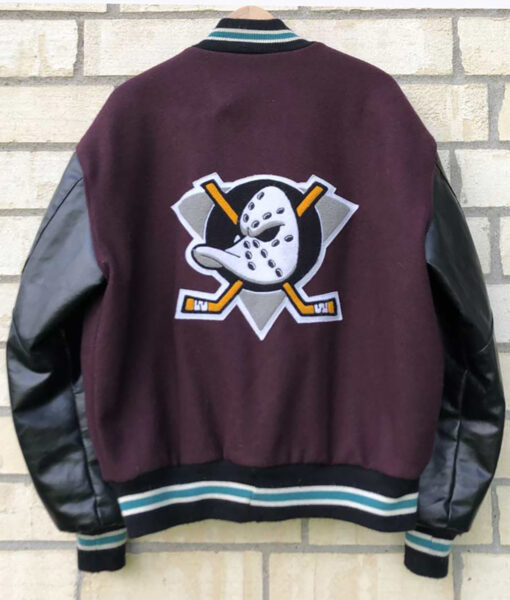 Mighty Ducks Letterman Varsity Jacket for Men’s and Women’s