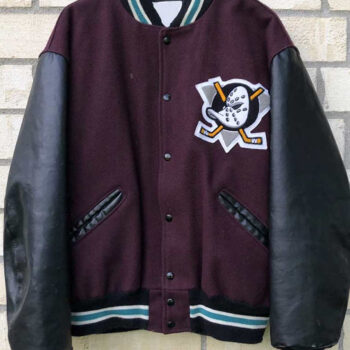 Vintage Mighty Ducks Letterman Varsity Jacket for Men’s and Women’s