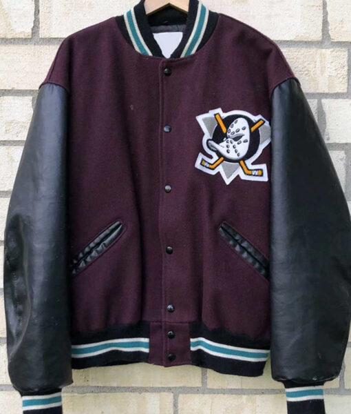 Vintage Mighty Ducks Letterman Varsity Jacket for Men’s and Women’s