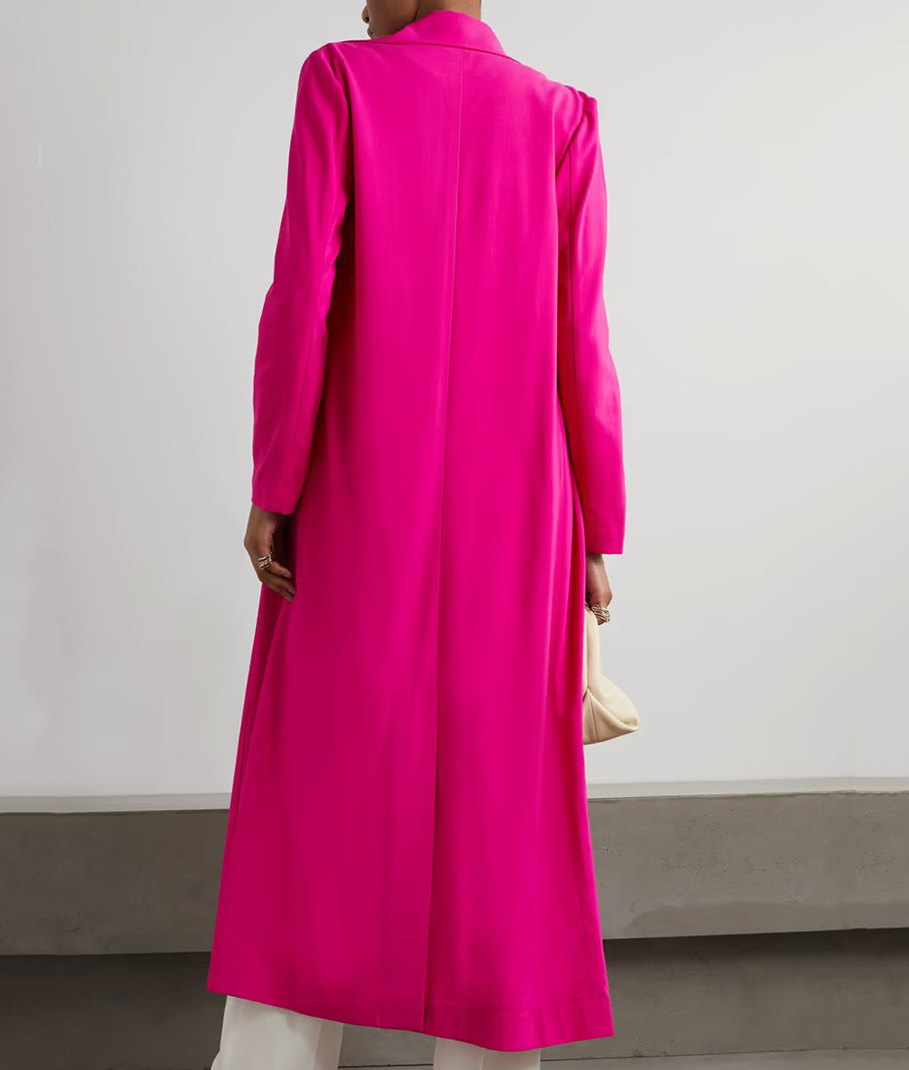 Nicole Ari Parker Pink Coat (1)