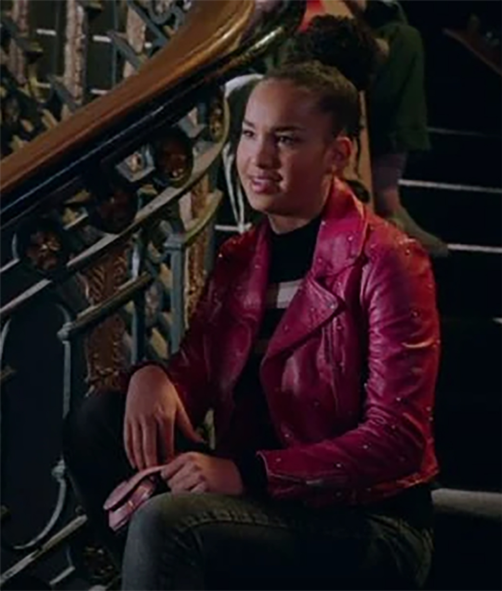 Olivia Rodrigo Pink Leather Cropped Jacket (2)