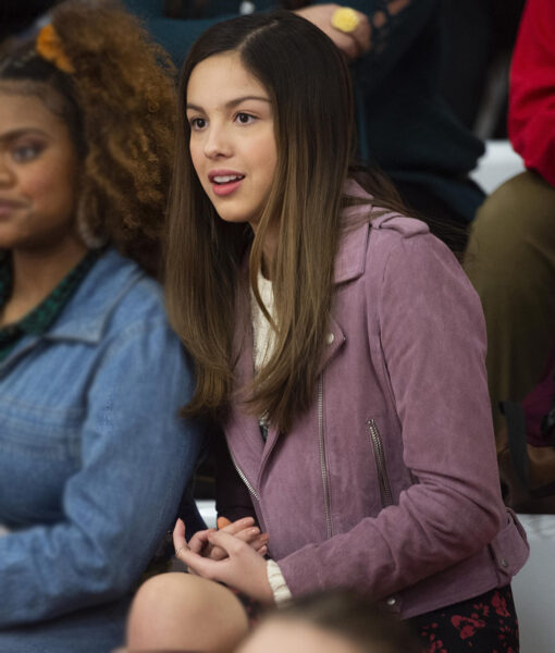 High School Musical S04 Olivia Rodrigo Purple Suede Leather Jacket