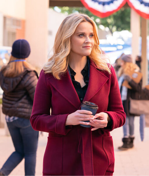 The Morning Show Reese Witherspoon (Bradley Jackson) Burgundy Coat