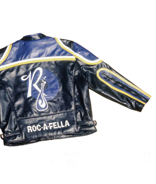 Jay Z and Damon Dash Roc a Fella Records Leather Biker Jacket