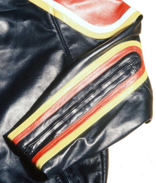 Jay Z and Damon Dash Roc a Fella Black Leather Biker Jacket