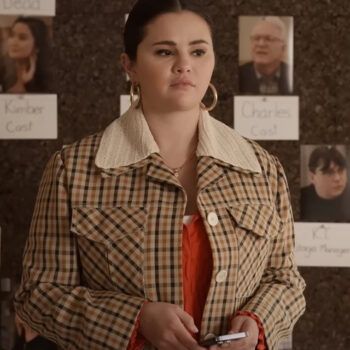 Only Murders in the Building S03 Selena Gomez Checked Jacket