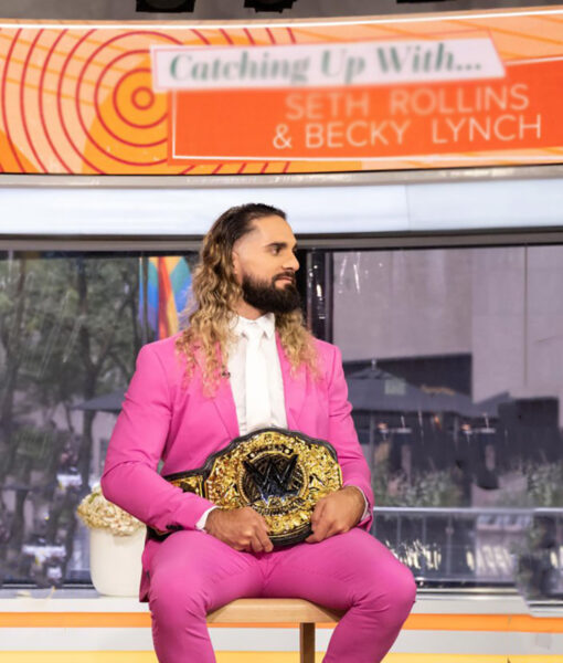 New York Seth Rollins Pink Suit