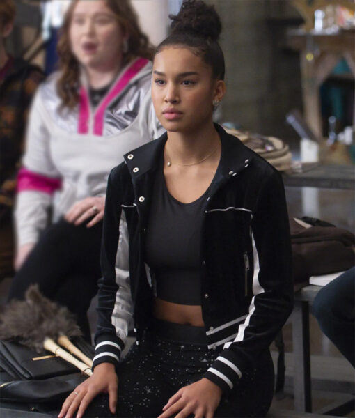 High School Musical S04 Sofia Wylie Gina Black Cropped Jacket