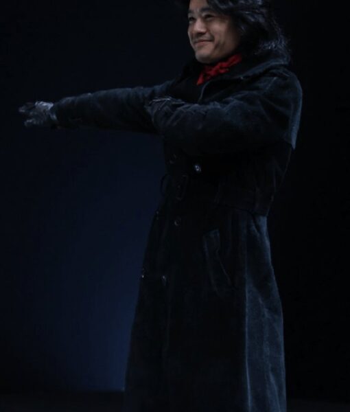 Takeshi Hongo Shin Kamen Rider 2023 Black Suede Leather Coat