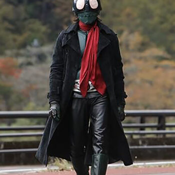 Shin Kamen Rider 2023 Sôsuke Ikematsu Black Suede Leather Coat