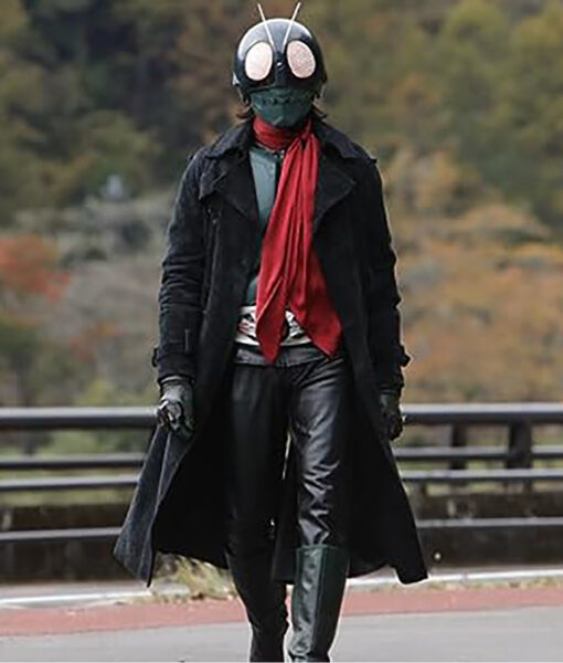 Shin Kamen Rider 2023 Sôsuke Ikematsu Black Suede Leather Coat