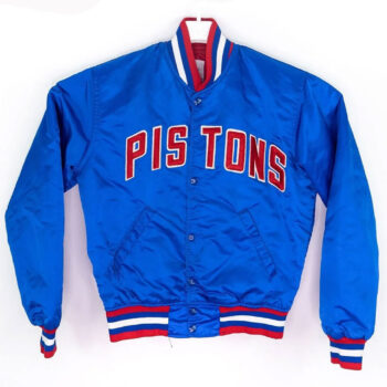 Starter Vintage Detroit Pistons 90’s Blue Satin Jacket