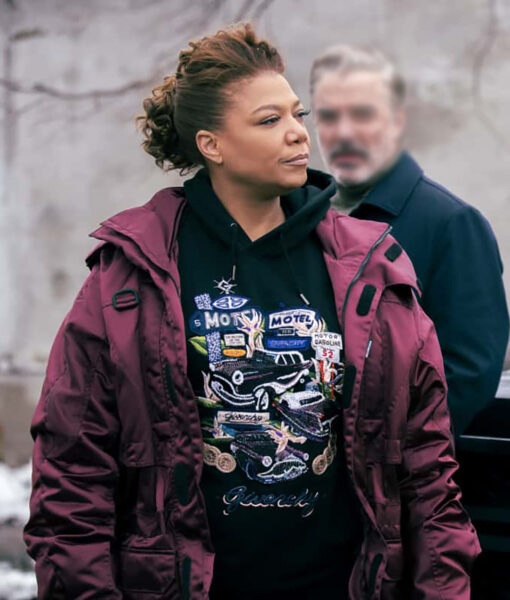 Robyn McCall TV Series The Equalizer Queen Latifah Burgundy Jacket