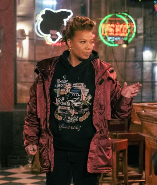Robyn McCall The Equalizer Queen Latifah Burgundy Jacket