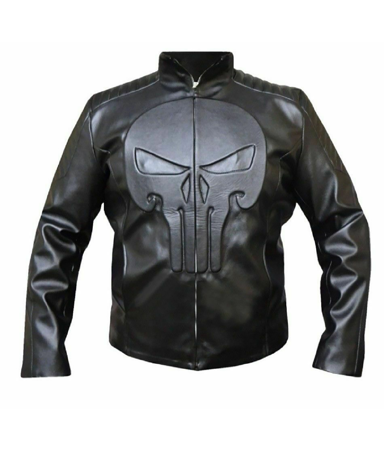 Thomas Jane Black Skull Leather Jacket (4)