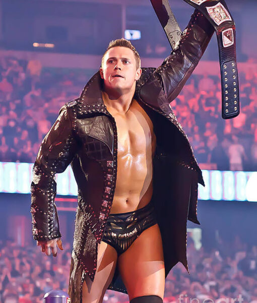 WWE The Miz Studded Real Leather Jacket