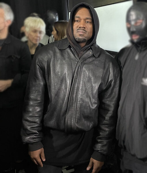Yeezy Season 9 Black Real Leather Jacket