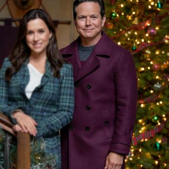A Merry Scottish Christmas 2023 Scott Wolf Wool Purple Coat