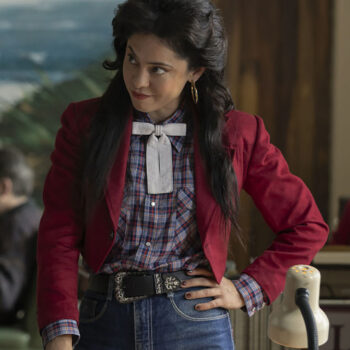 Adela A Million Miles Away (Rosa Salazar) Red Crop Jacket