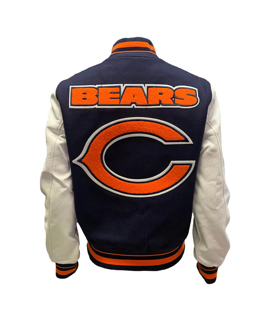 C Bears Starter Blue Varsity Jacket (3)