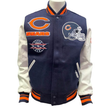 Starter Chicago Bears Blue Varsity Jacket