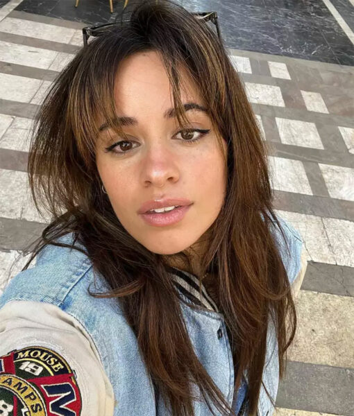 Camila Cabello Varsity Denim Lettermen Jacket